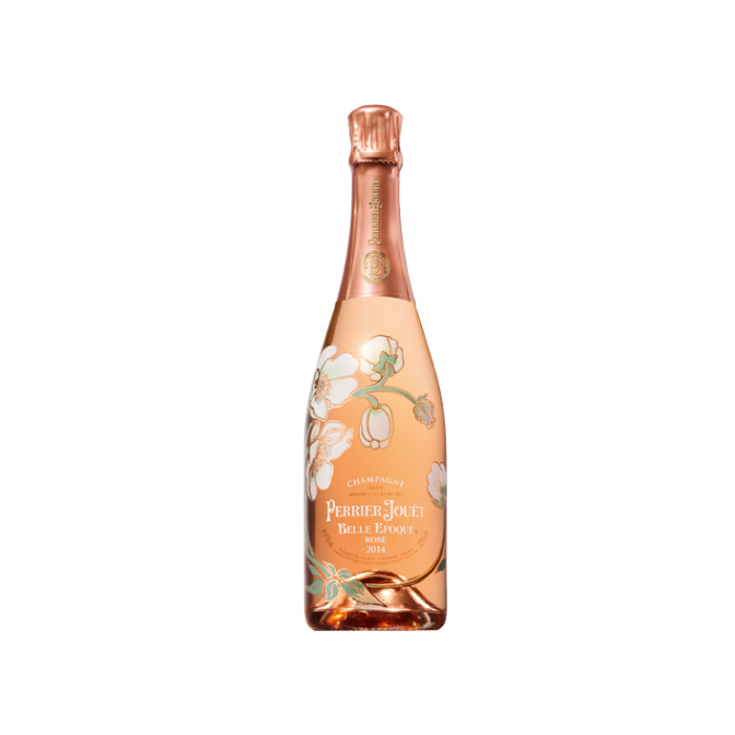 A bottle of Perrier-Jouët Belle Epoque Rose 2014