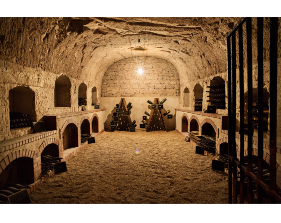 Perrier Jouet Cellar interior